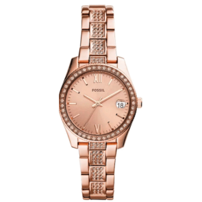 Watch strap Fossil ES4509 Stainless steel Rosé 16mm